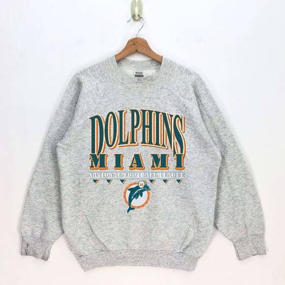 1994 Miami Dolphins Graphic Sweatshirt, Light Grey, S - 3XL - Picture 1 of 2